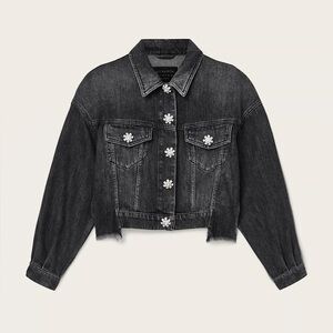 All Saints Embellished Beth Denim Jacket
